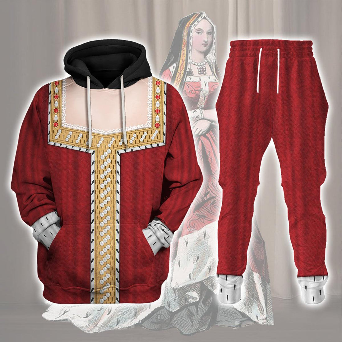 Gearhomie Elizabeth of York Costume Hoodie Sweatshirt T-Shirt Tracksuit - Gearhomie.com