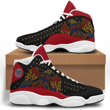 CustomsPig Elvis Aloha Black Unisex AJ13 Shoes White - CustomsPig.com