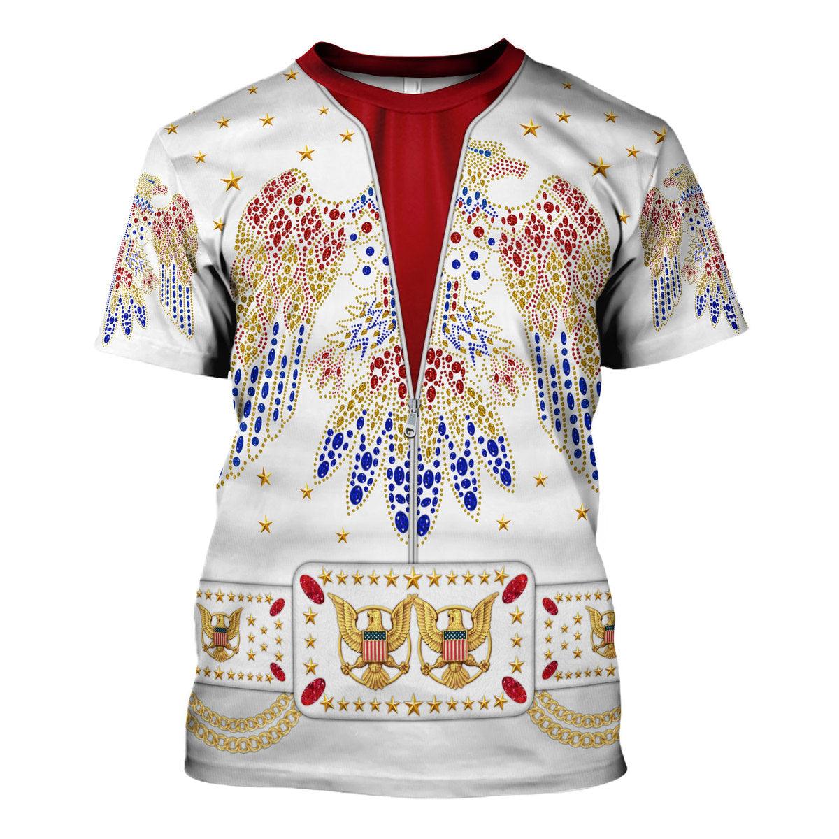 Gearhomie Elvis Aloha Costume from Hawaii Hoodie Sweatshirt T-Shirt Sweatpants - Gearhomie.com