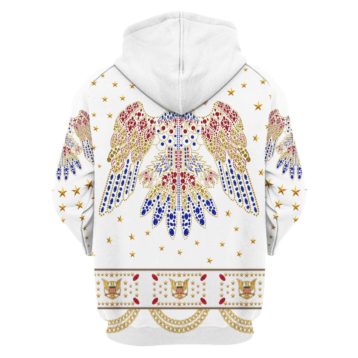 OodieGang Elvis Aloha Costume from Hawaii New Hoodie Sweatshirt T-Shirt Sweatpants - OodieGang.com