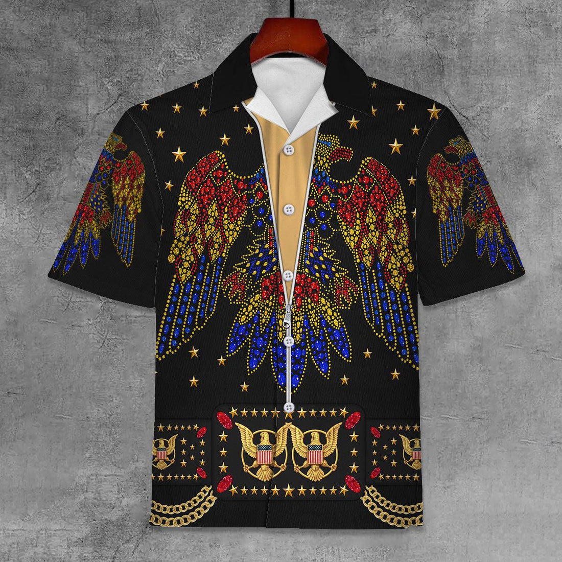 Gearhomie Elvis Aloha from Hawaii Black Unisex Hawaii Shirt - Gearhomie.com