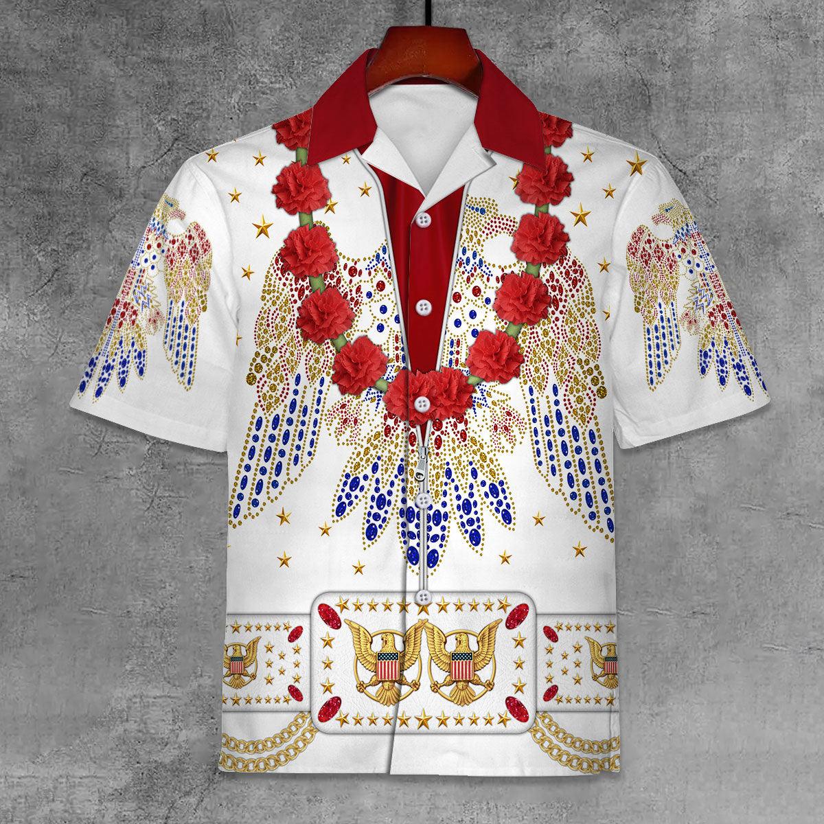 Gearhomie Elvis Aloha from Hawaii Flower Unisex Hawaii Shirt - Gearhomie.com