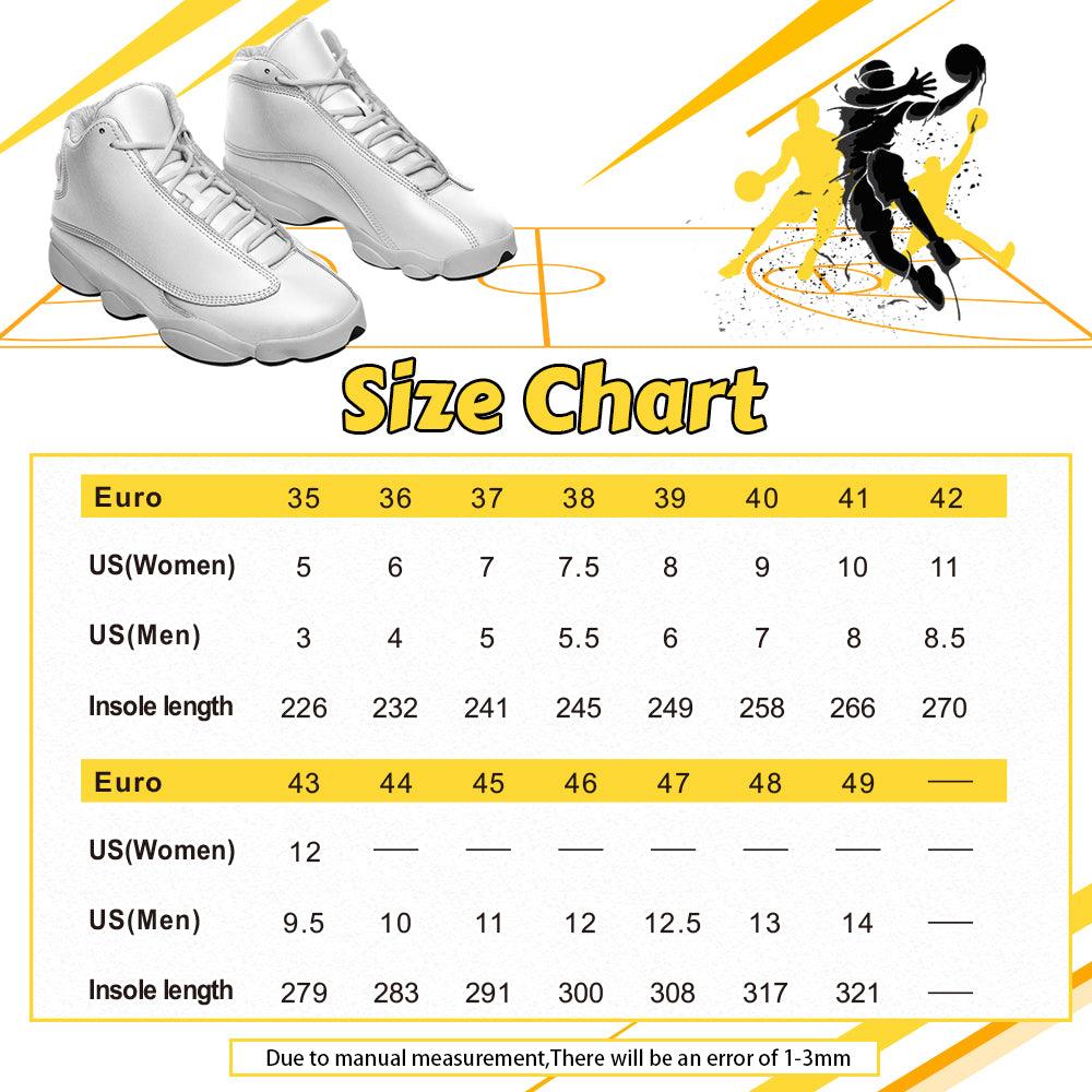 Gearhomie Elvis Aloha Unisex AJ13 Shoes White - Gearhomie.com