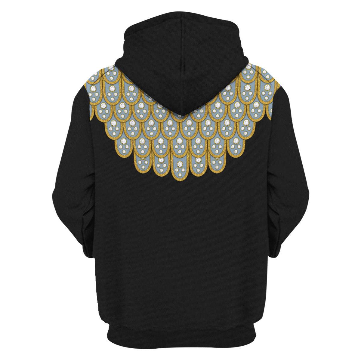 Gearhomie Elvis Armadillo suit in Blue on Black Costume Hoodie Sweatshirt T-Shirt Sweatpants - Gearhomie.com