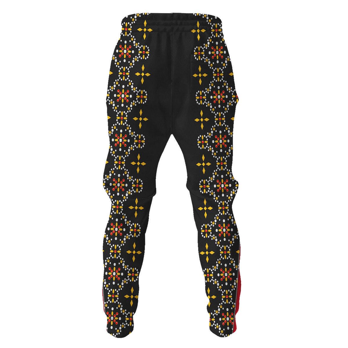 Gearhomie Elvis Black Conquistador Costume Hoodie Sweatshirt T-Shirt Sweatpants - Gearhomie.com