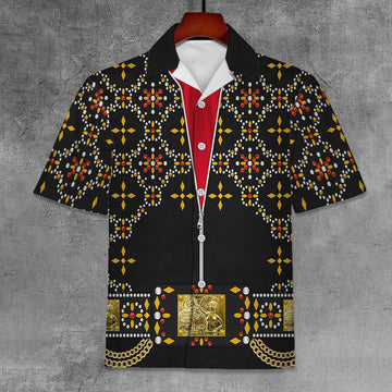 Gearhomie Elvis Black Conquistador Unisex Hawaii Shirt - Gearhomie.com