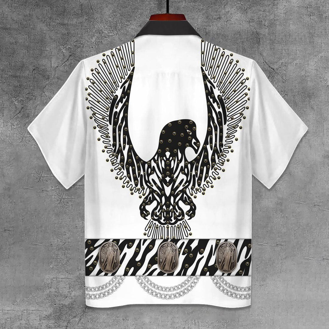 CustomsPig Elvis Black Phoenix Unisex Hawaii Shirt - CustomsPig.com