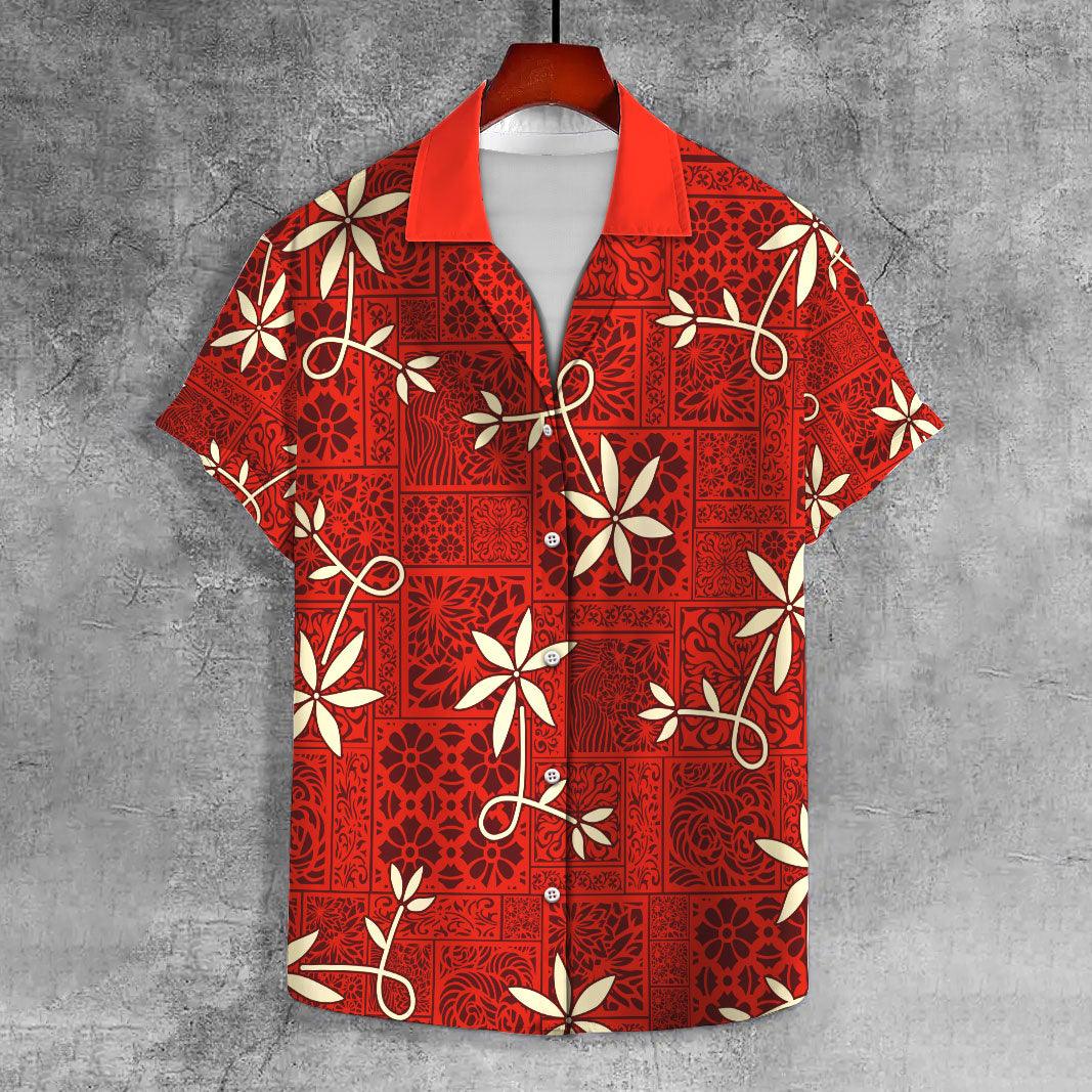 CustomsPig Elvis Blue Hawaii Shirt UNISEX CASUAL HAWAIIAN SHIRT - CustomsPig.com