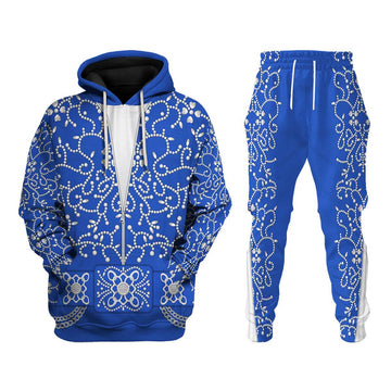 Gearhomie Elvis Blue Swirl Costume Hoodie Sweatshirt T-Shirt Sweatpants - Gearhomie.com