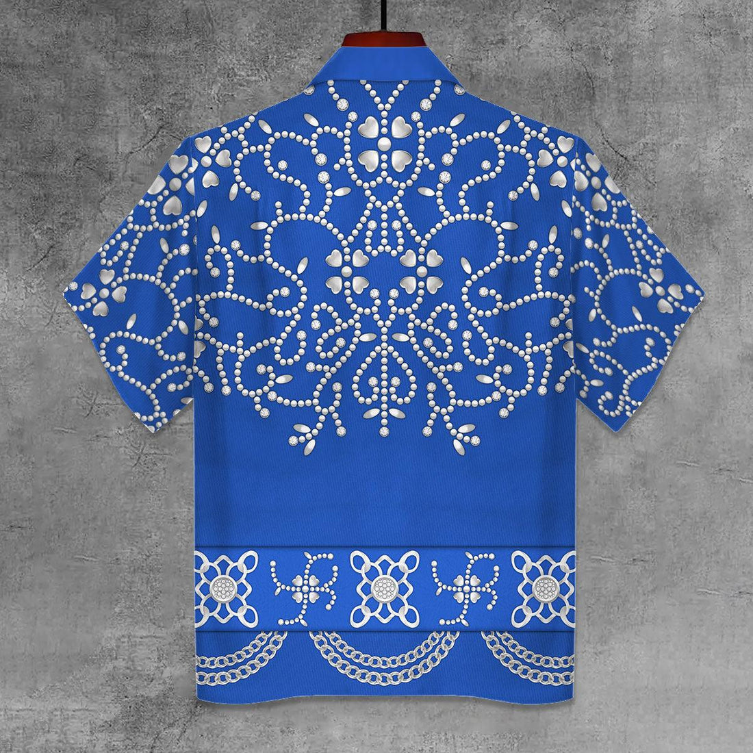 CustomsPig Elvis Blue Swirl Unisex Hawaii Shirt - CustomsPig.com