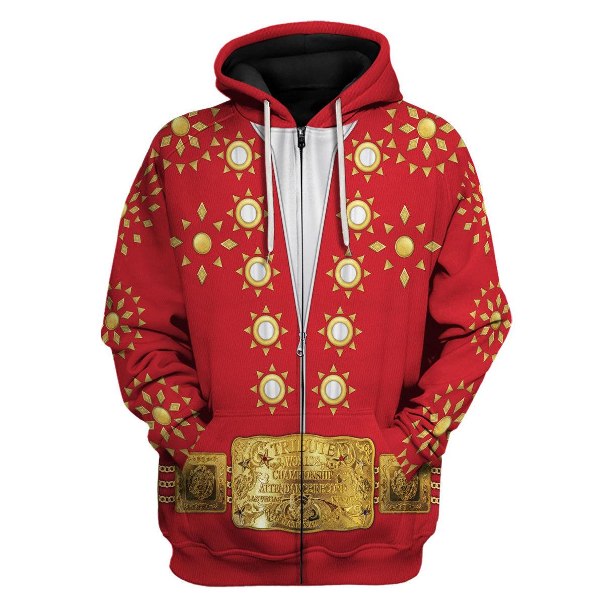 Gearhomie Elvis Burning Love Costume Hoodie Sweatshirt T-Shirt Sweatpants - Gearhomie.com