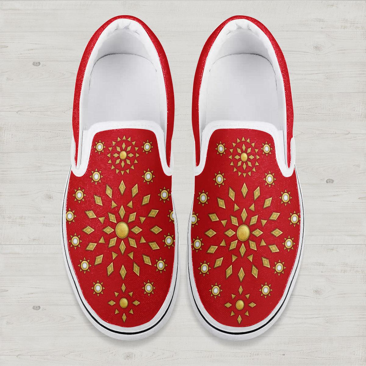 CustomsPig Elvis Burning Love Slip On Shoes - CustomsPig.com
