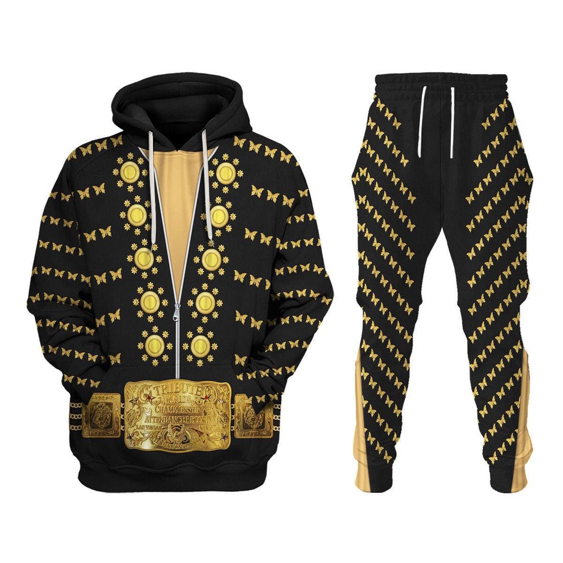 Gearhomie Elvis Butterfly Costume Hoodie Sweatshirt T-Shirt Sweatpants - Gearhomie.com