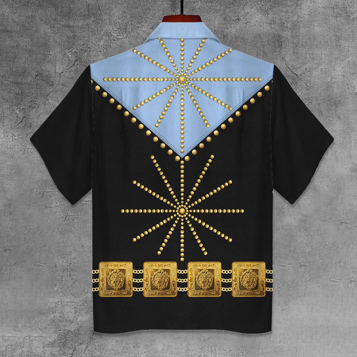 OodieGang Elvis Cisco Blue Unisex Hawaii Shirt - OodieGang.com