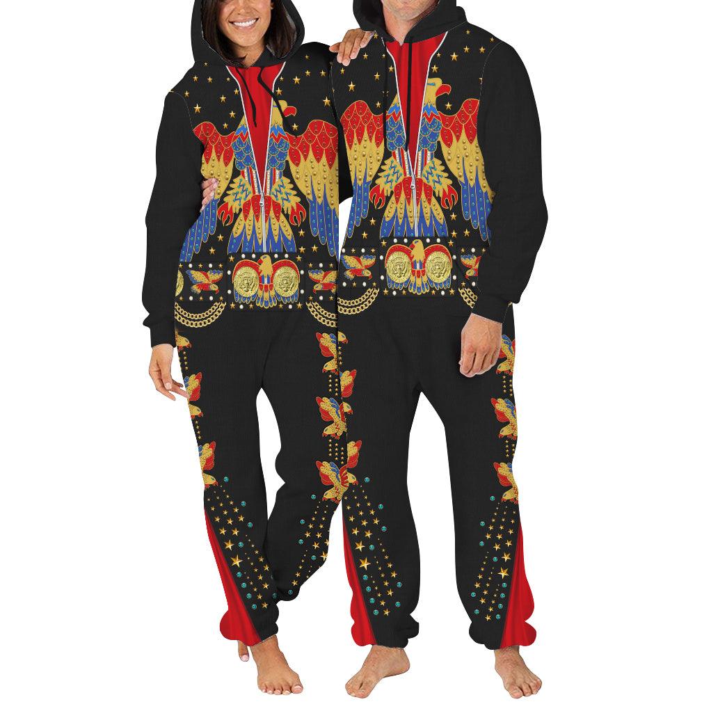 Gearhomie Elvis EAGLE Black jumpsuit Costume - Gearhomie.com
