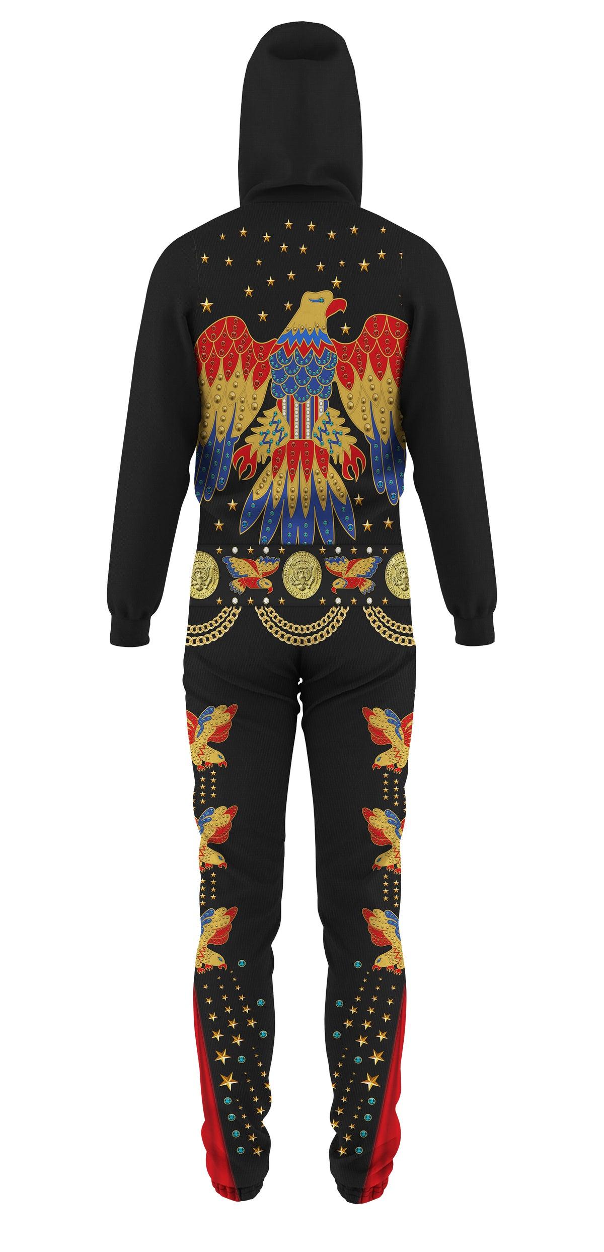 Gearhomie Elvis EAGLE Black jumpsuit Costume - Gearhomie.com