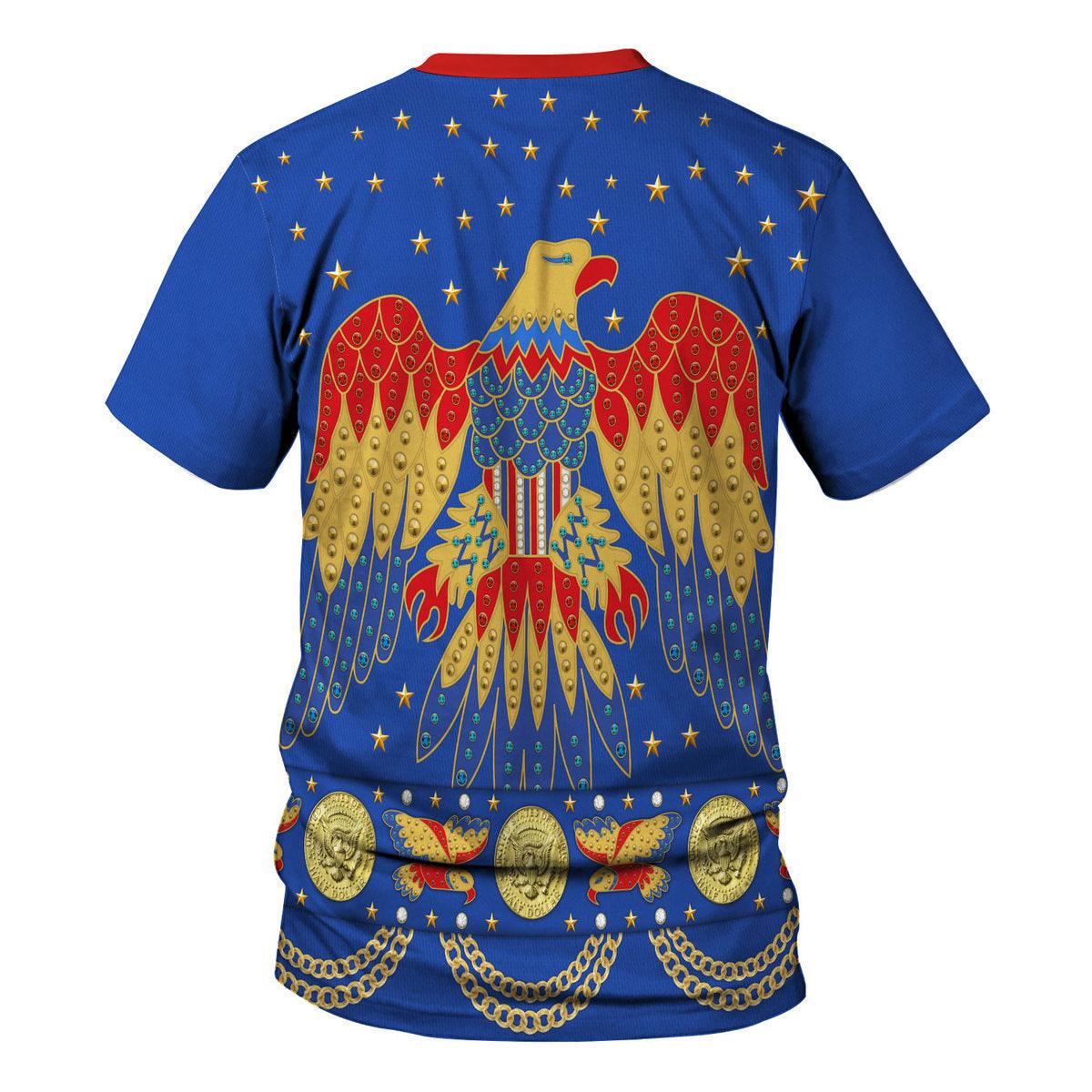 Gearhomie Elvis EAGLE Blue Costume Hoodie Sweatshirt T-Shirt Sweatpants - Gearhomie.com