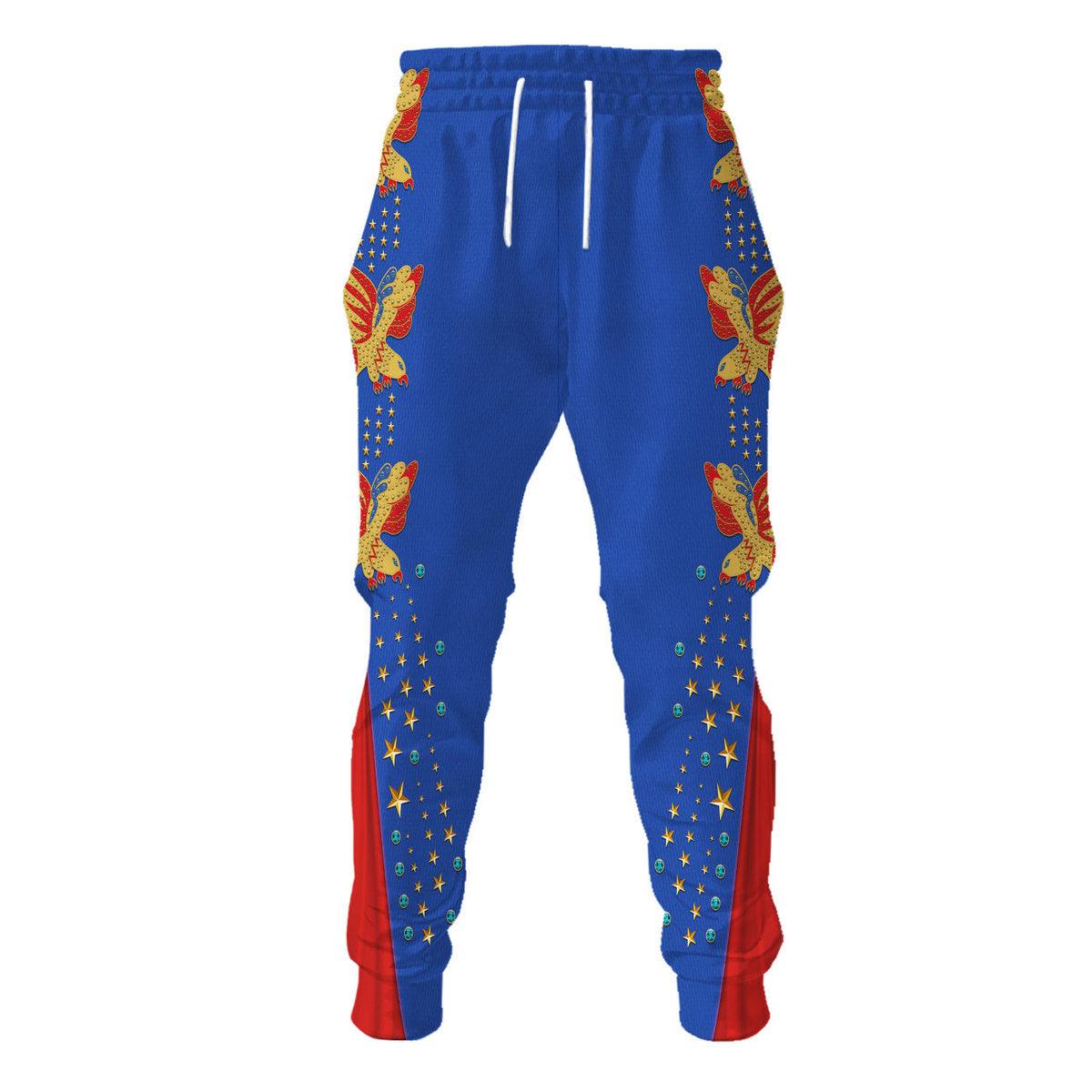 Gearhomie Elvis EAGLE Blue Costume Hoodie Sweatshirt T-Shirt Sweatpants - Gearhomie.com