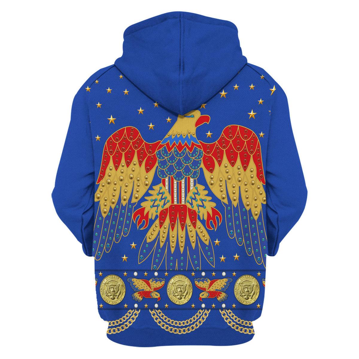 Oodiegang Elvis EAGLE Blue Costume Hoodie Sweatshirt T-Shirt Sweatpants - Oodiegang.com