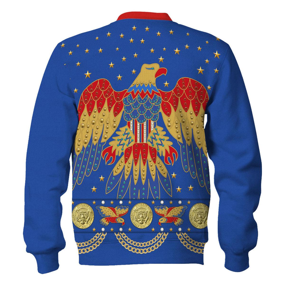 Gearhomie Elvis EAGLE Blue Costume Hoodie Sweatshirt T-Shirt Sweatpants - Gearhomie.com