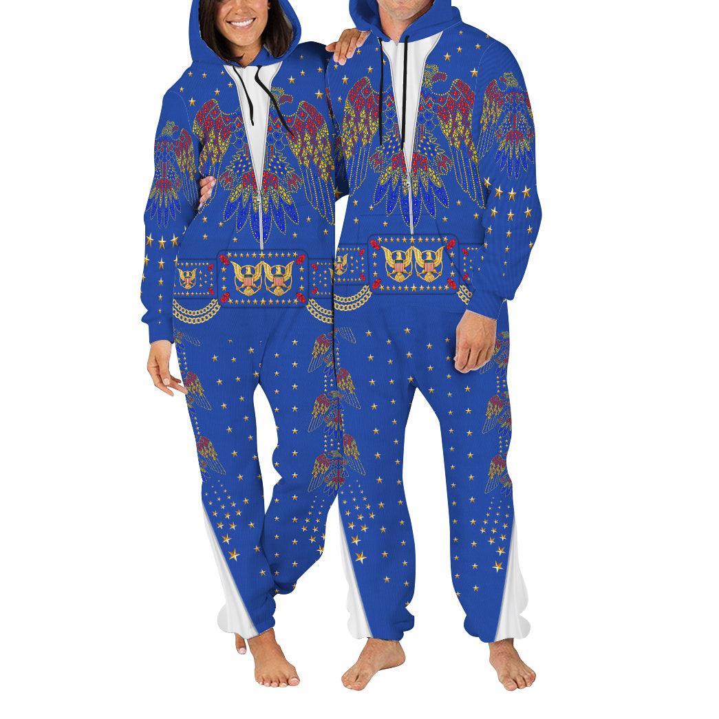 Gearhomie Elvis EAGLE Blue jumpsuit Costume - Gearhomie.com