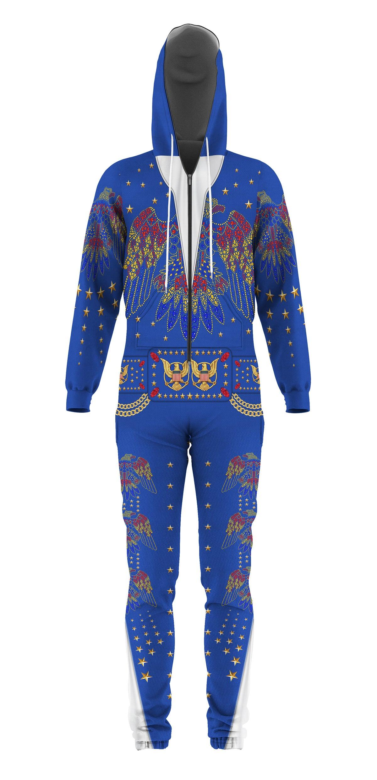 Gearhomie Elvis EAGLE Blue jumpsuit Costume - Gearhomie.com