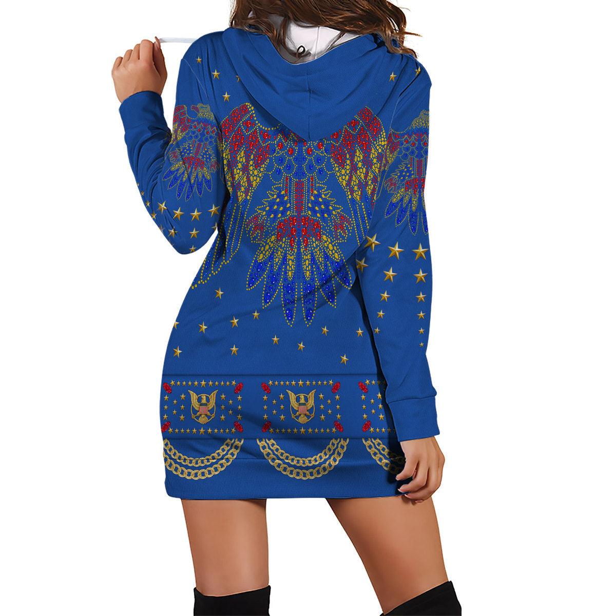 Gearhomie Elvis EAGLE Blue Outfit Costume Hoodie Dress Swatpants - Gearhomie.com