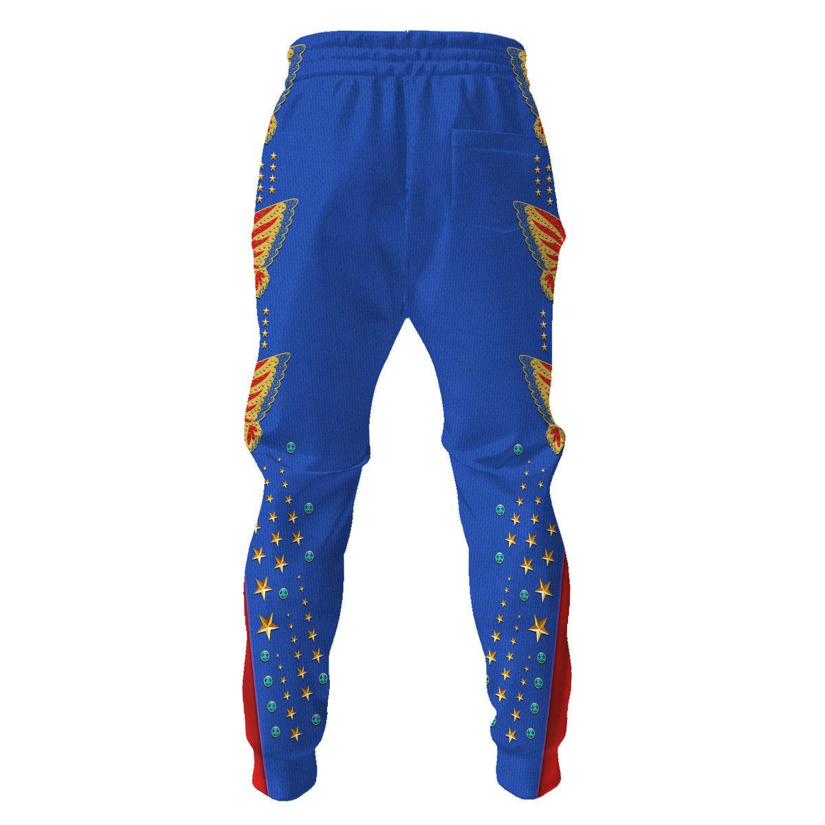 Gearhomie Elvis EAGLE Blue Outfit Costume Hoodie Dress Swatpants - Gearhomie.com