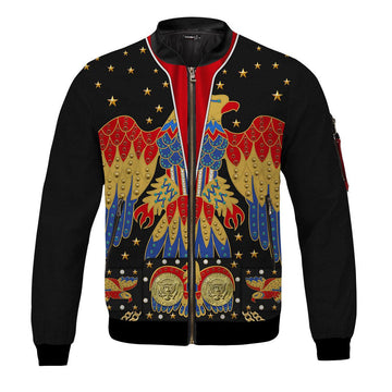 Gearhomie Elvis Eagle Red Bomber Jacket - Gearhomie.com