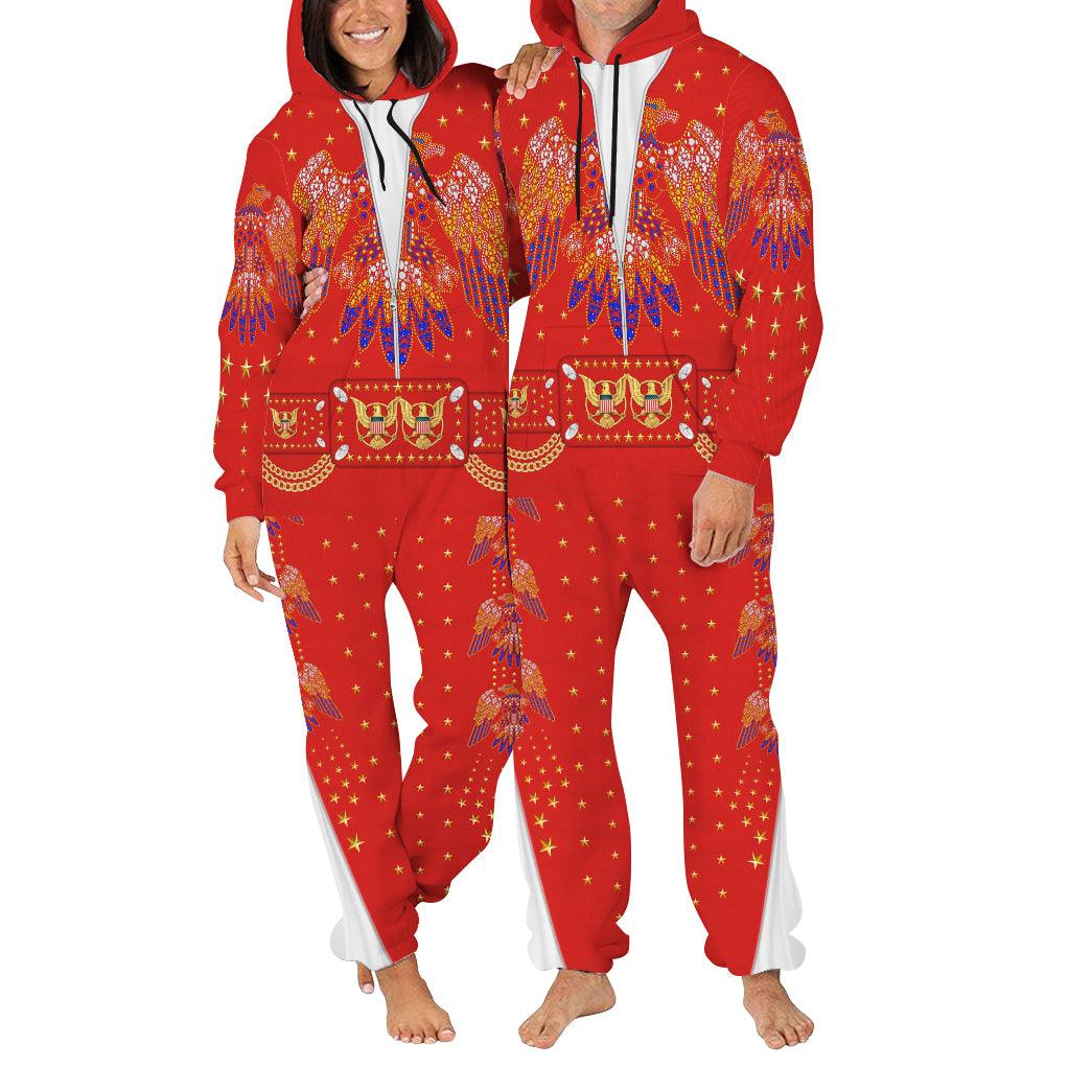 Gearhomie Elvis EAGLE Red jumpsuit Costume - Gearhomie.com