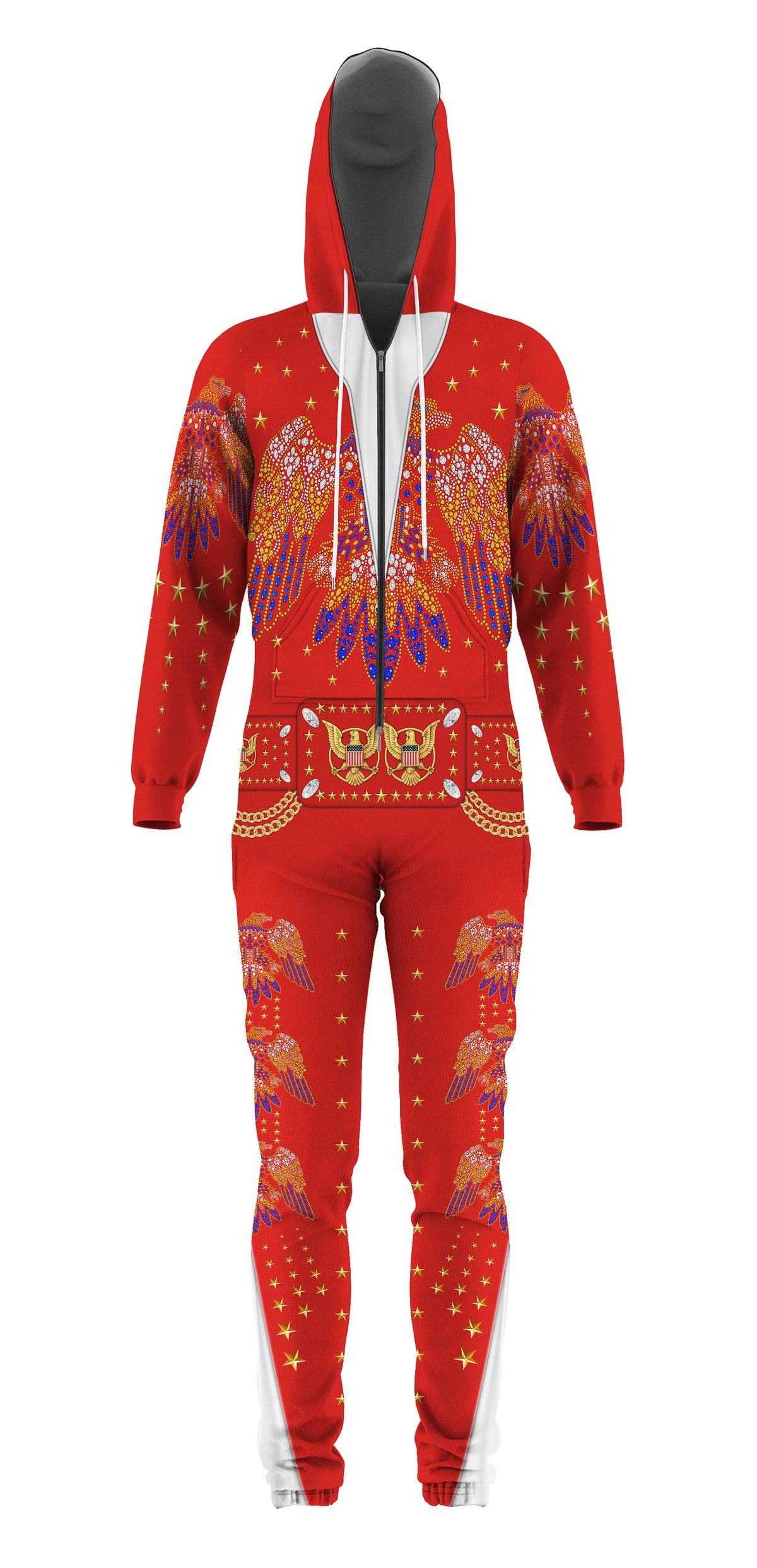 Gearhomie Elvis EAGLE Red jumpsuit Costume - Gearhomie.com