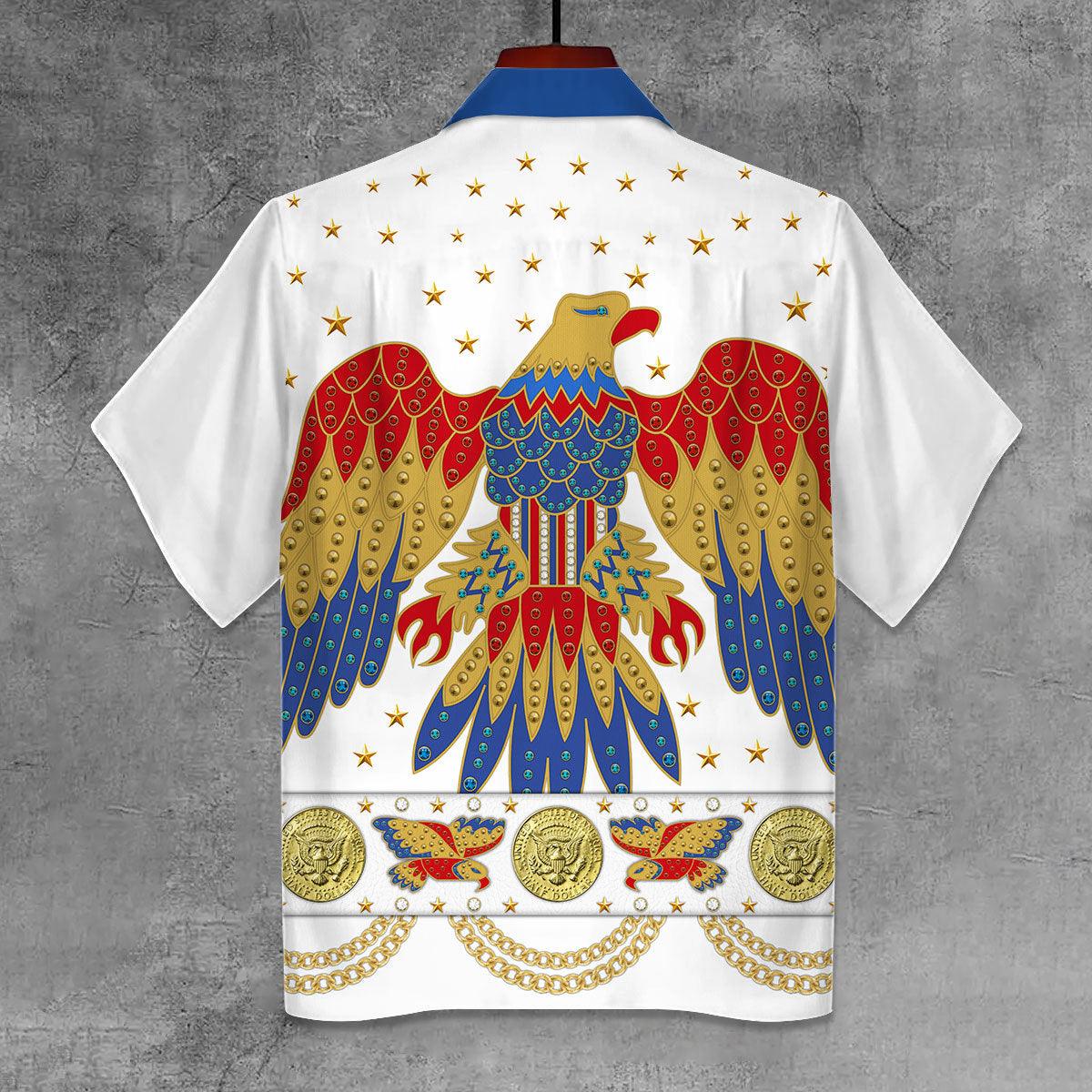 Gearhomie Elvis Eagle Unisex Hawaii Shirt - Gearhomie.com