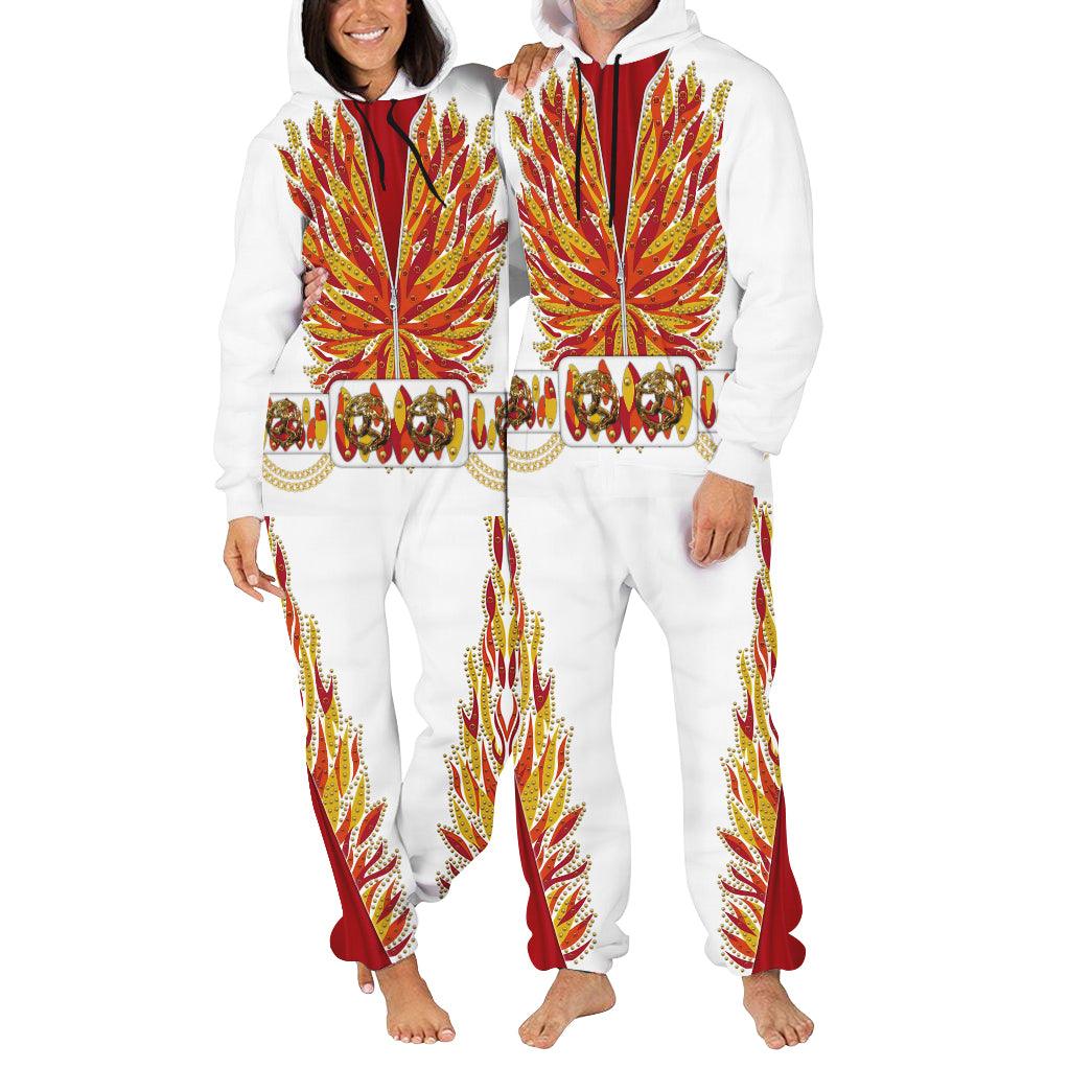 Gearhomie Elvis Flame jumpsuit Costume - Gearhomie.com