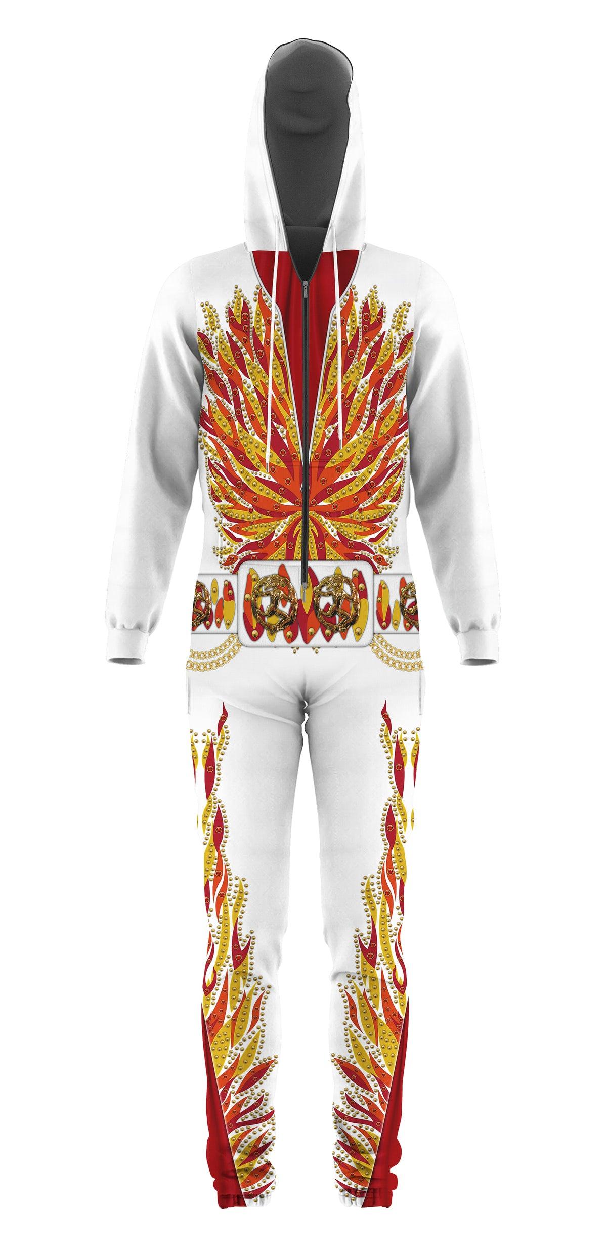 Gearhomie Elvis Flame jumpsuit Costume - Gearhomie.com
