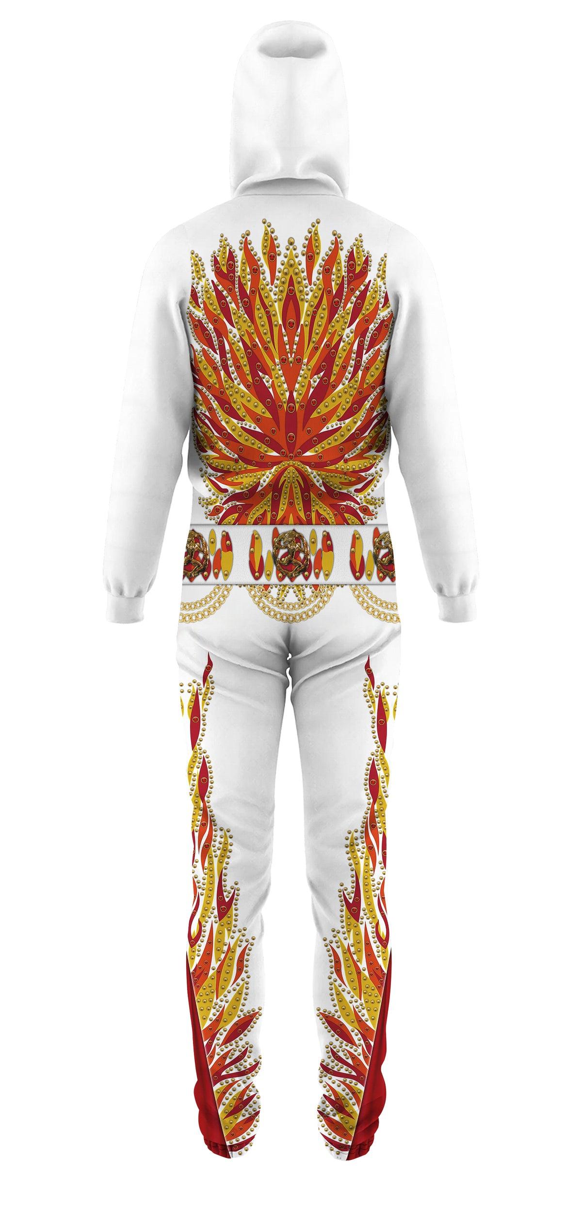 Gearhomie Elvis Flame jumpsuit Costume - Gearhomie.com