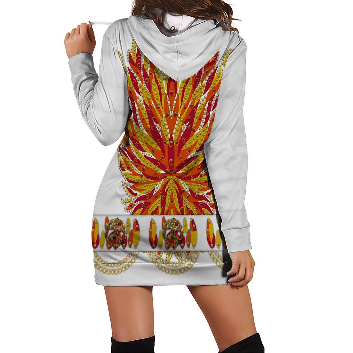Gearhomie Elvis Flame Outfit Costume Hoodie Dress Swatpants - Gearhomie.com
