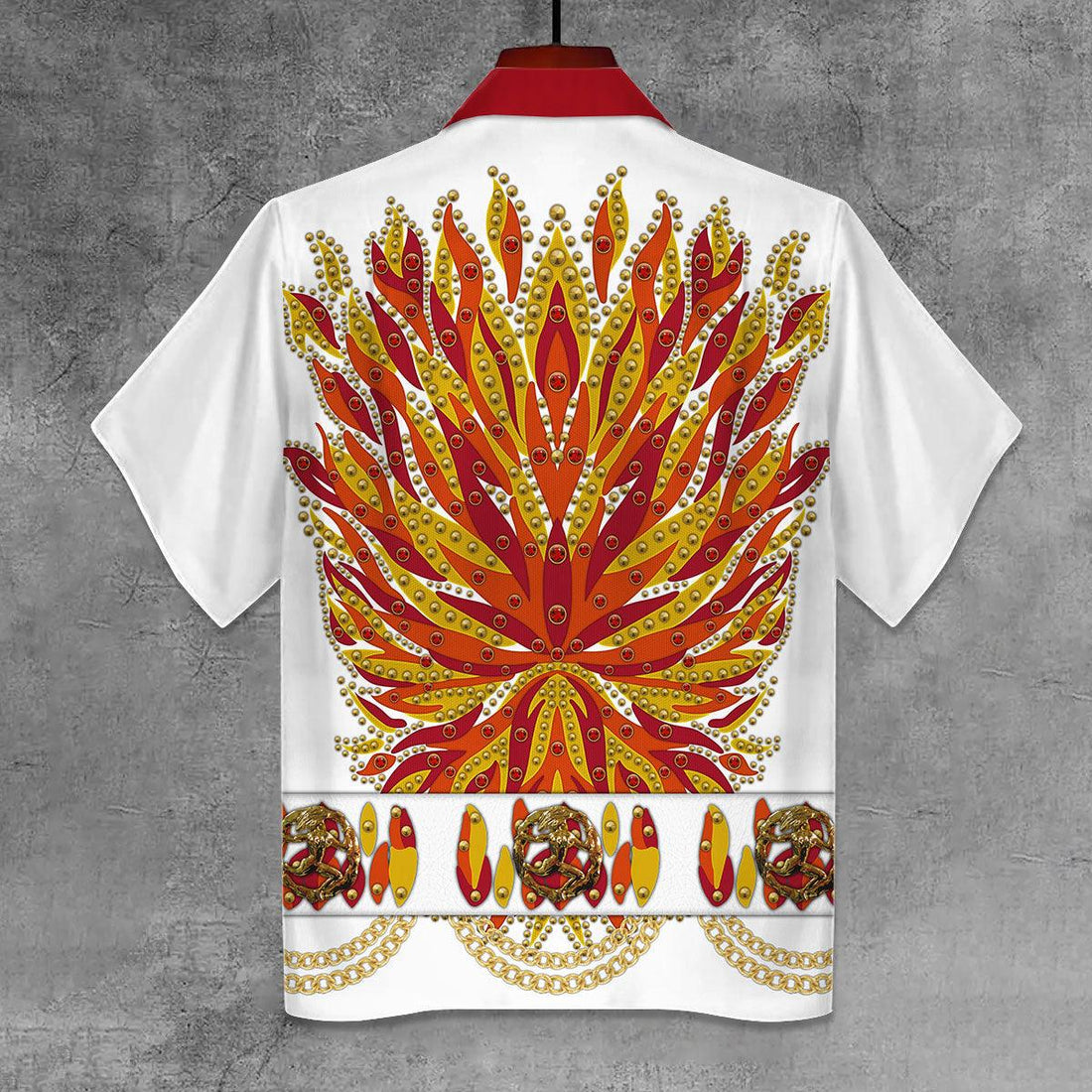 Gearhomie Elvis Flame Unisex Hawaii Shirt - Gearhomie.com