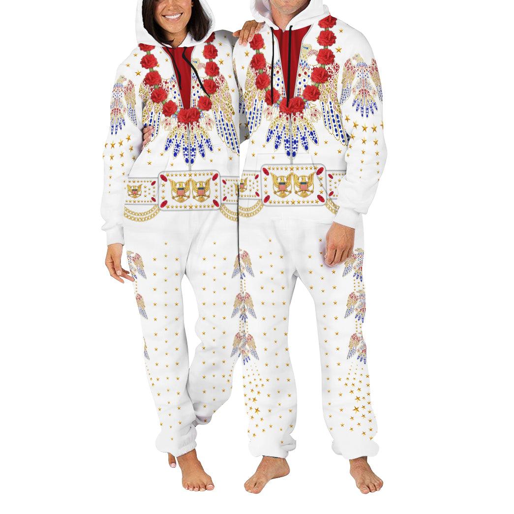 Gearhomie Elvis Flower jumpsuit Costume - Gearhomie.com