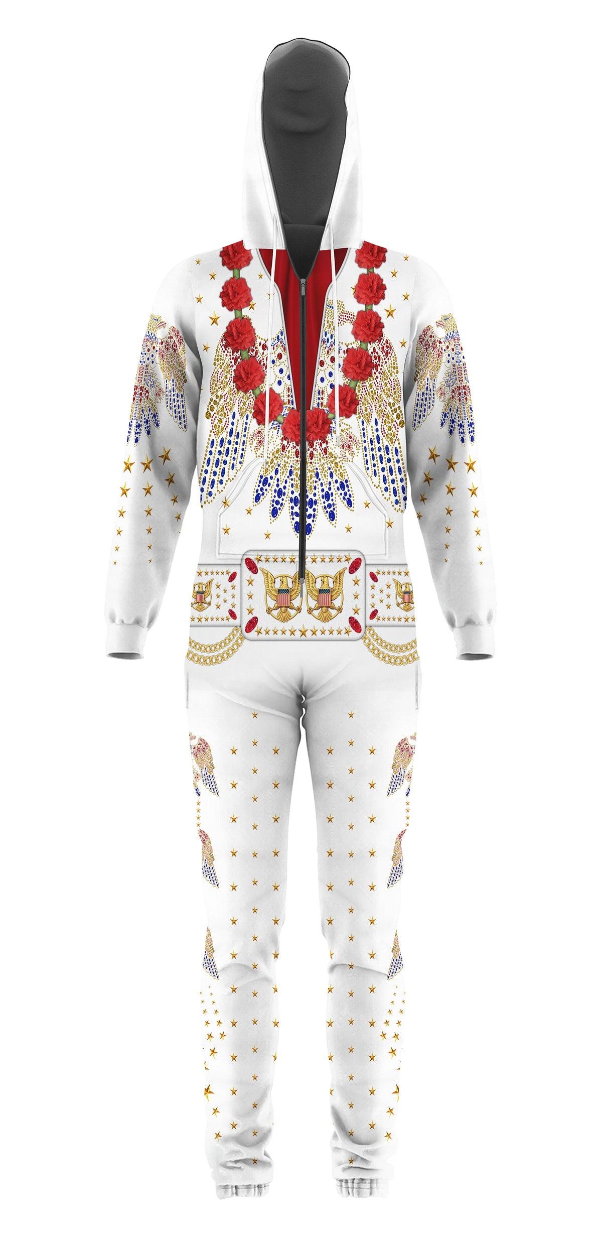 Gearhomie Elvis Flower jumpsuit Costume - Gearhomie.com
