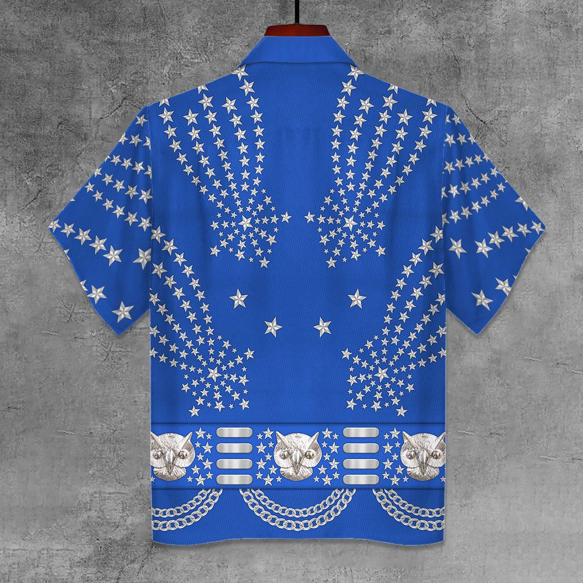 Gearhomie Elvis Owl Unisex Hawaii Shirt - Gearhomie.com