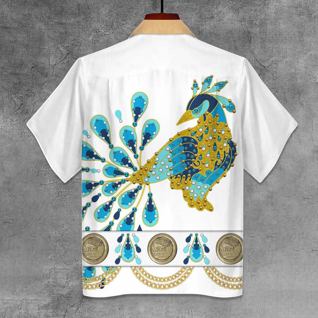 Gearhomie Elvis Peacock Unisex Hawaii Shirt - Gearhomie.com