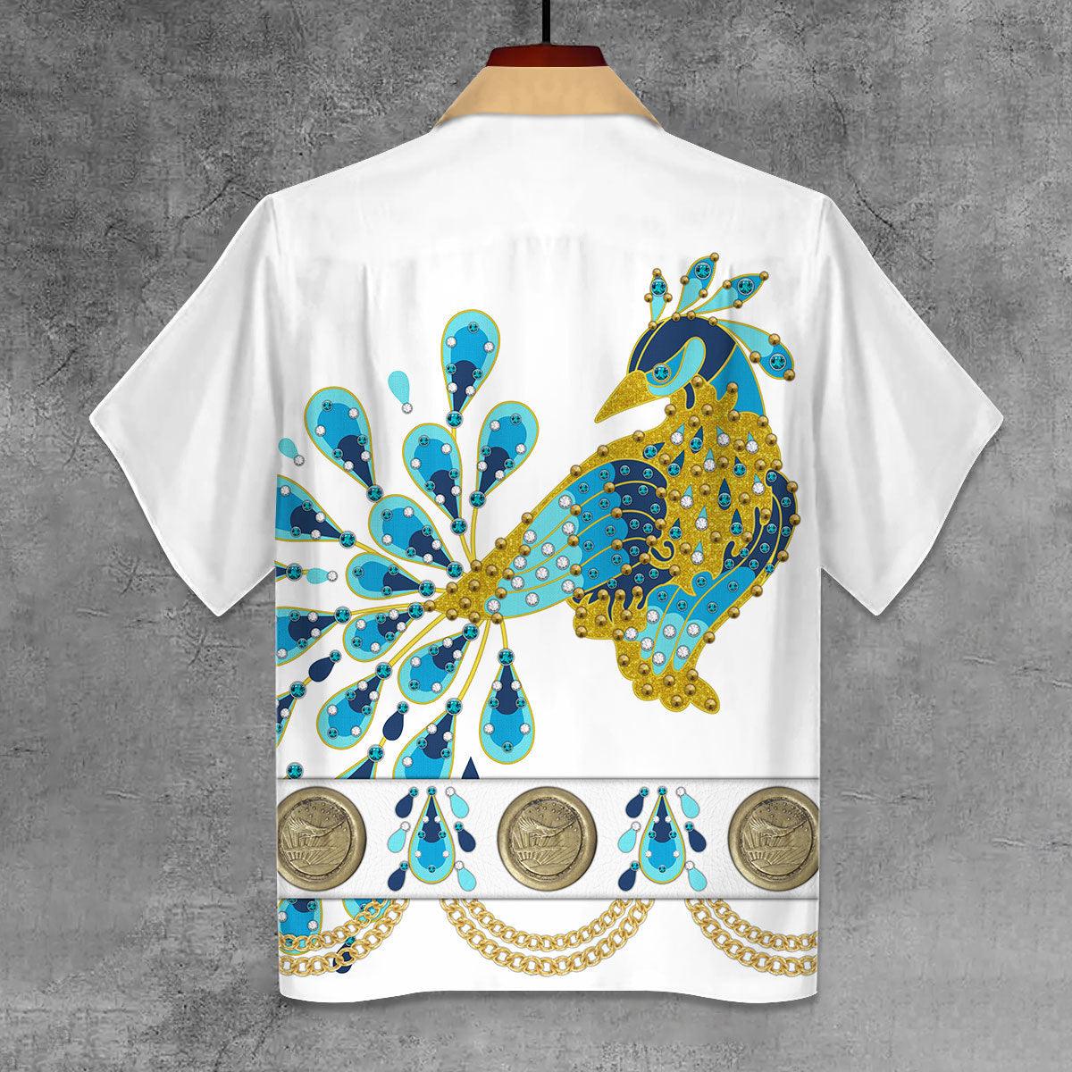 Gearhomie Elvis Peacock Unisex Hawaii Shirt - Gearhomie.com