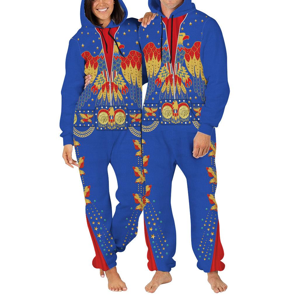Gearhomie Elvis Presley EAGLE Blue jumpsuit Costume - Gearhomie.com