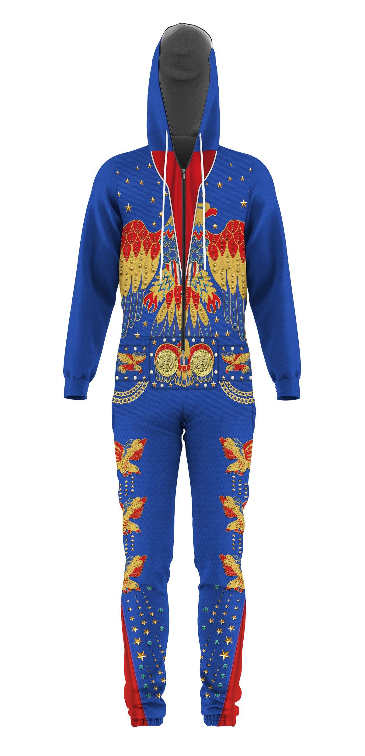 Gearhomie Elvis Presley EAGLE Blue jumpsuit Costume - Gearhomie.com