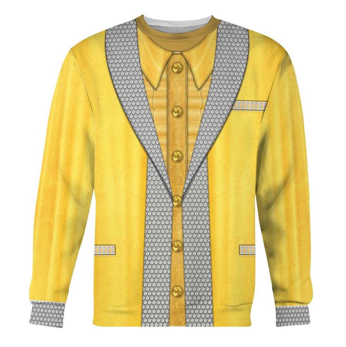 OodieGang Elvis Presley Gold Lame Costume from Hawaii Hoodie Sweatshirt T-Shirt Sweatpants - OodieGang.com