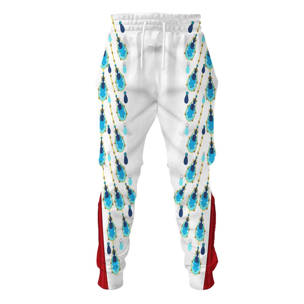 Gearhomie Elvis Presley Peacock Outfit Costume Hoodie Dress Swatpants - Gearhomie.com