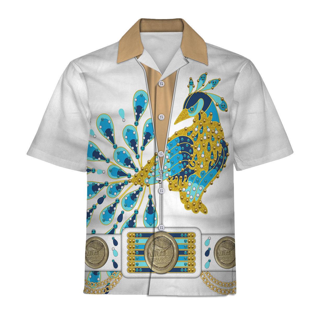 Gearhomie Elvis Presley Peacock Outfit Costume Hoodie Sweatshirt T-Shirt Sweatpants - DucG