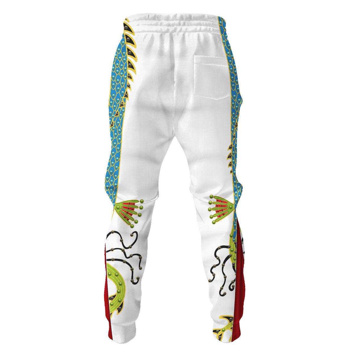 Gearhomie Elvis Presley The Dragon Outfit Costume Hoodie Dress Swatpants - Gearhomie.com