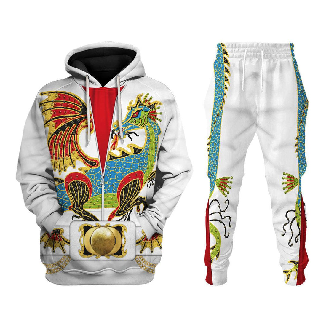 Gearhomie Elvis Presley The Dragon Outfit Costume Hoodie Sweatshirt T-Shirt Sweatpants - Gearhomie.com
