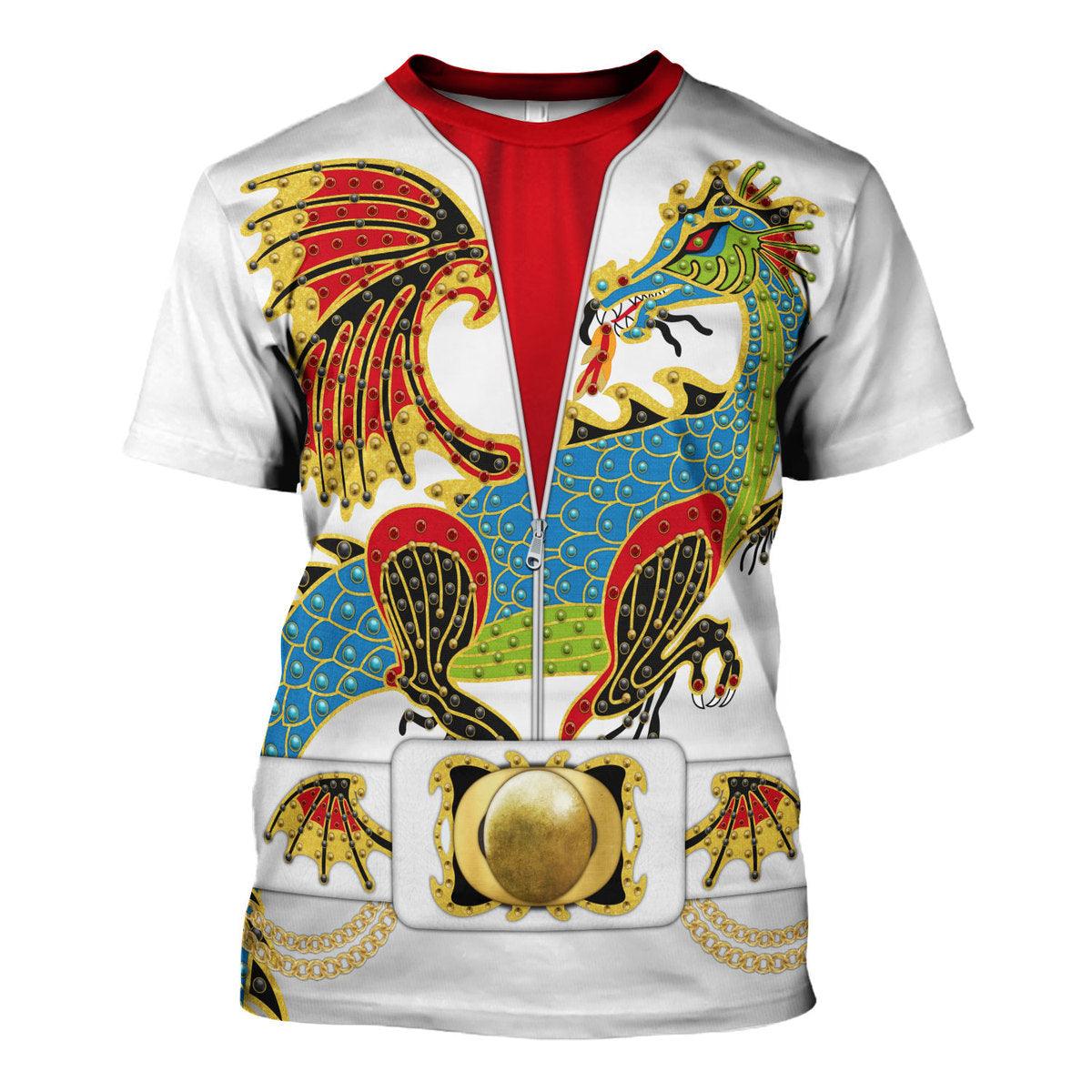 Gearhomie Elvis Presley The Dragon Outfit Costume Hoodie Sweatshirt T-Shirt Sweatpants - Gearhomie.com
